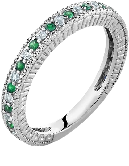 Emerald Promise Ring - ringshake.com