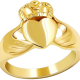 Stainless Steel Irish Claddagh Heart Crown Ring Love Loyalty Friendship Rings Wedding Promise