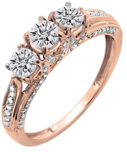 Vintage Rose Gold Engagement Rings