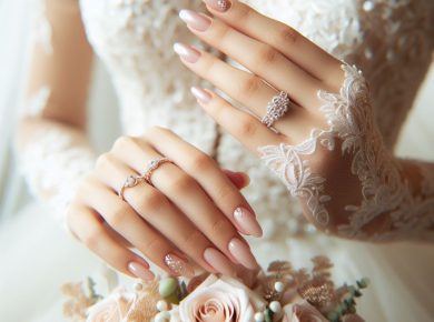 engagement rings at wedding